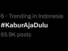 #KaburAjaDulu yang trending di aplikasi X (dulunya twitter)