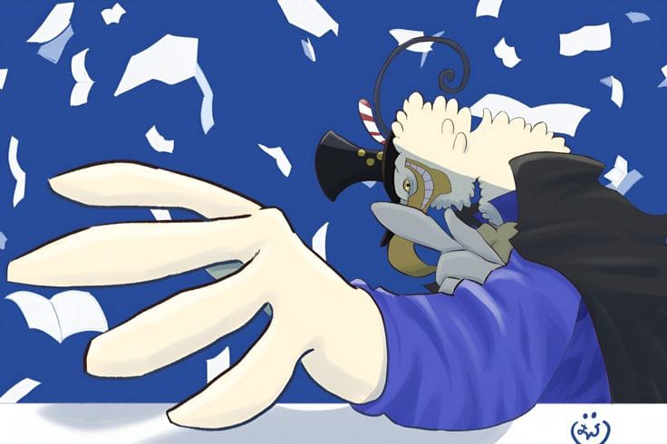 Mengenal Morgans: Jurnalis Pemegang Kuasa Media Massa di Dunia One Piece (doc. Pinterest)