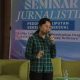 Kegiatan seminar jurnalistik pedoman peliputan kekerasan seksual (foto: lpmmissi.com/ Alfin)