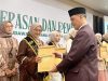 Menjadi Wisudawan Terbaik S2 KPI, Anggita Ingatkan Kalau Pacu Jalur Bukan Sekedar Pariwisata.(foto: UIN Walisongo)