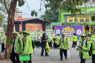 Suasana mahasiswa baru UIN Walisongo Semarang saat mengikuti rangkaian acara PBAK. (Foto: LPMMISSI.COM/Syauqi)