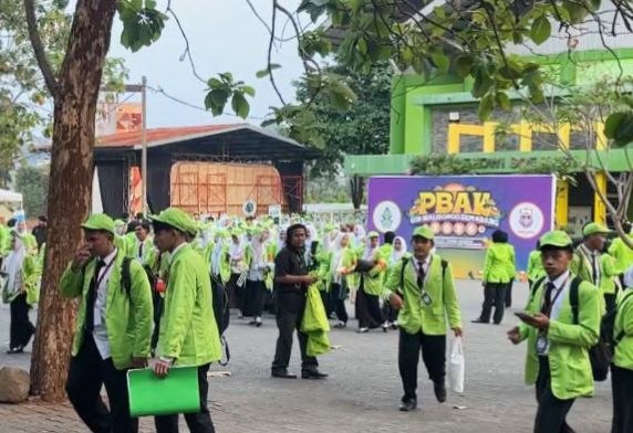 Suasana mahasiswa baru UIN Walisongo Semarang saat mengikuti rangkaian acara PBAK. (Foto: LPMMISSI.COM/Syauqi)